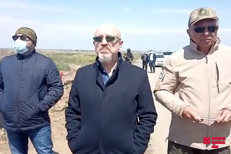 Ukrainian Deputy Prime Minister watched neutralization process of mines through exploding in Agdam - VIDEO