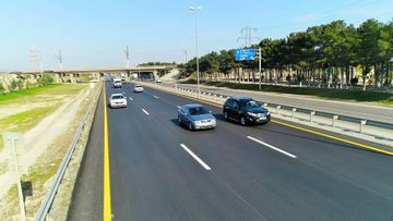 Bakı-Quba-Rusiya yolunun 16-30-cu km-lik hissəsində təmir işlərinin birinci hissəsi bitib - FOTO