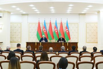 Azərbaycan və Belarus prezidentləri mətbuata bəyanatlarla çıxış ediblər - YENİLƏNİB