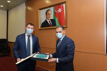 Nazir Rəşad Nəbiyev Ukraynanın infrastruktur naziri Vladislav Krikli ilə görüşüb - FOTO