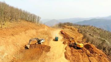 "Zəfər yolu"nun inşası sürətlə davam etdirilir - FOTO