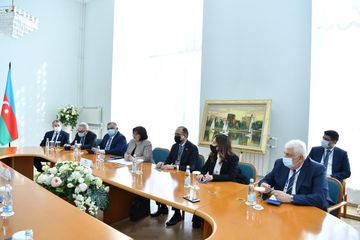 Sahibə Qafarova Qazaxıstan və Özbəkistan parlamentlərinin Senat sədrləri ilə görüşüb