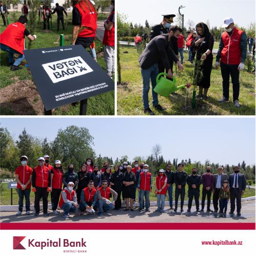 Kapital Bank и Red Hearts посадили деревья в память о шехидах