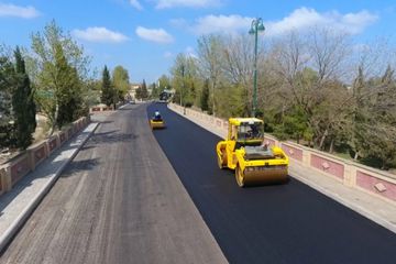 Vətən müharibəsindən sonra Tərtərdə yol infrastrukturu bərpa edilir - FOTO
