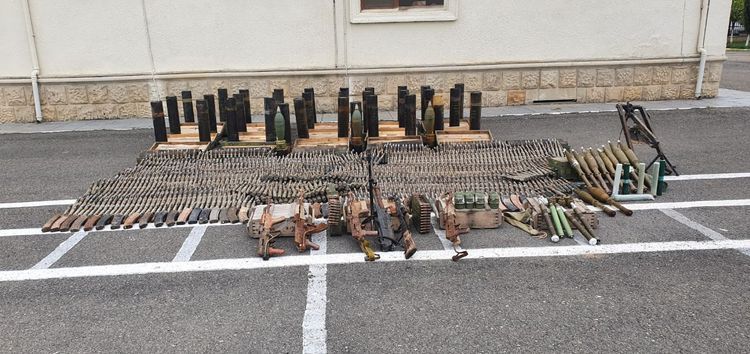 В Физули обнаружили оружие и боеприпасы