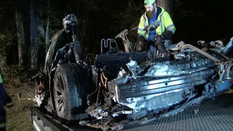Two men killed in Tesla car crash 