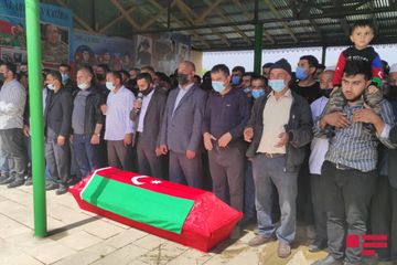 Masallıda şəhid əsgər Nurlan Əbilov dəfn edilib - FOTO - YENİLƏNİB