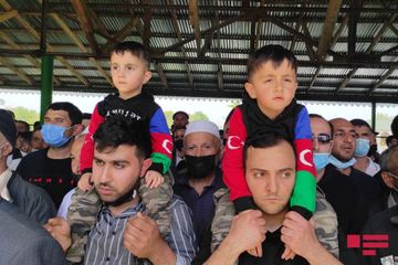 Masallıda şəhid əsgər Nurlan Əbilov dəfn edilib - FOTO - YENİLƏNİB