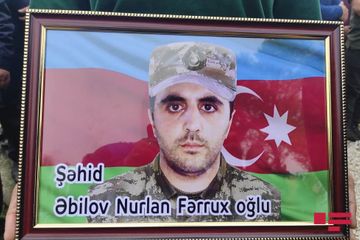 Masallıda şəhid əsgər Nurlan Əbilov dəfn edilib - FOTO - YENİLƏNİB