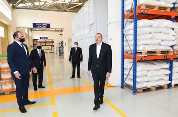 Prezident İlham Əliyev Hacıqabul Sənaye Məhəlləsinin açılışında iştirak edib - YENİLƏNİB