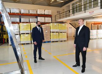 Prezident İlham Əliyev Hacıqabul Sənaye Məhəlləsinin açılışında iştirak edib - YENİLƏNİB