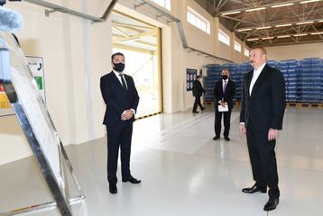 Prezident İlham Əliyev Hacıqabul Sənaye Məhəlləsinin açılışında iştirak edib - YENİLƏNİB