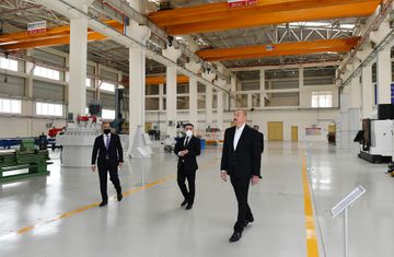 Prezident İlham Əliyev Hacıqabul Sənaye Məhəlləsinin açılışında iştirak edib - YENİLƏNİB