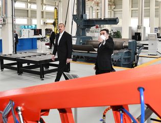 Prezident İlham Əliyev Hacıqabul Sənaye Məhəlləsinin açılışında iştirak edib - YENİLƏNİB