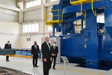 Prezident İlham Əliyev Hacıqabul Sənaye Məhəlləsinin açılışında iştirak edib - YENİLƏNİB