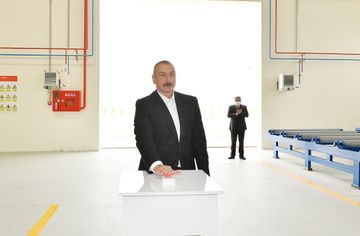 Prezident İlham Əliyev Hacıqabul Sənaye Məhəlləsinin açılışında iştirak edib - YENİLƏNİB