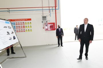 Prezident İlham Əliyev Hacıqabul Sənaye Məhəlləsinin açılışında iştirak edib - YENİLƏNİB