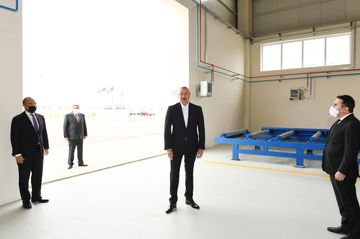 Prezident İlham Əliyev Hacıqabul Sənaye Məhəlləsinin açılışında iştirak edib - YENİLƏNİB