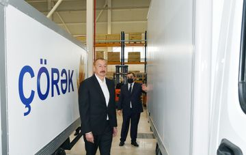 Prezident İlham Əliyev Hacıqabul Sənaye Məhəlləsinin açılışında iştirak edib - YENİLƏNİB