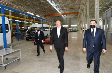 Prezident İlham Əliyev Hacıqabul Sənaye Məhəlləsinin açılışında iştirak edib - YENİLƏNİB