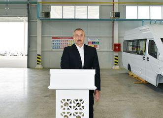 Prezident İlham Əliyev Hacıqabul Sənaye Məhəlləsinin açılışında iştirak edib - YENİLƏNİB
