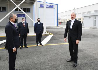 Prezident İlham Əliyev Hacıqabul Sənaye Məhəlləsinin açılışında iştirak edib - YENİLƏNİB