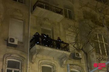 Bakıda dördmərtəbəli binada baş vermiş yanğın söndürülüb - FOTO - YENİLƏNİB