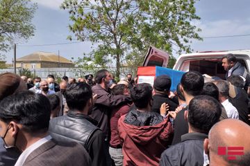Azərbaycanın Vətən müharibəsində 5 ay əvvəl şəhid olan əsgəri dəfn edilib - FOTO