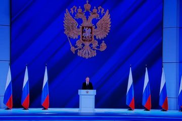Putinin Federal Məclisə müraciəti başlayıb - FOTO