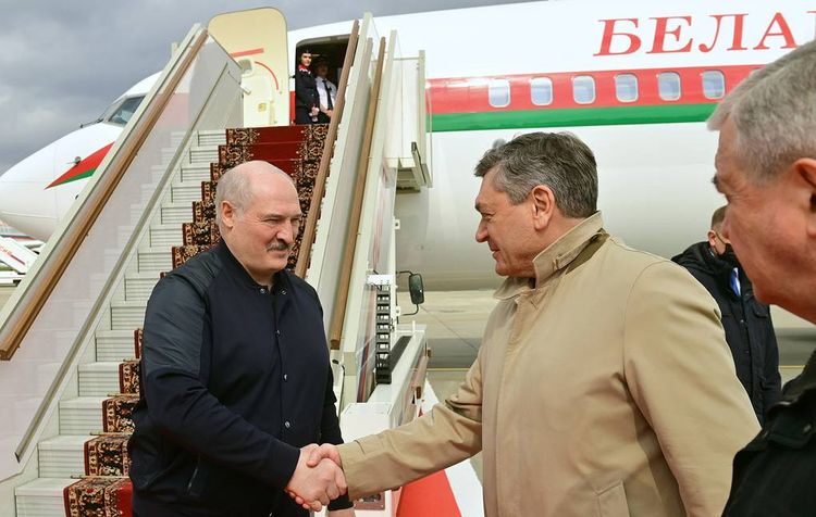 Belarusian president arrives in Moscow for talks with Putin