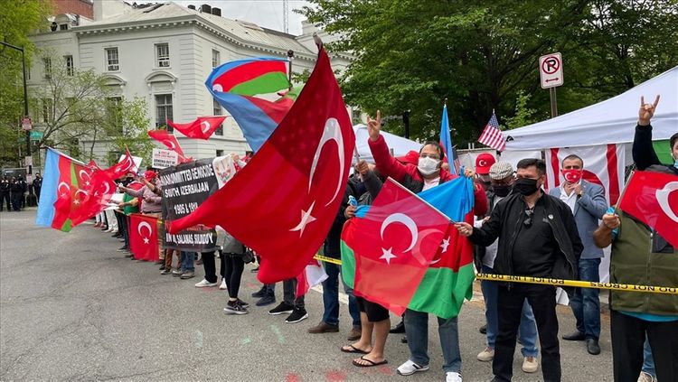 Turks in US capital protest Biden