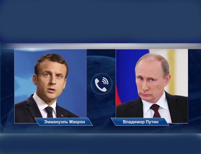 Russian and French presidents discuss situation in Karabakh