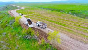 İsmayıllıda avtomobil yolu yenidən qurulur - FOTO