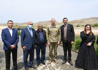 Президент Ильхам Алиев и первая леди Мехрибан Алиева побывали в Джабраильском и Зангиланском районах - ОБНОВЛЕНО