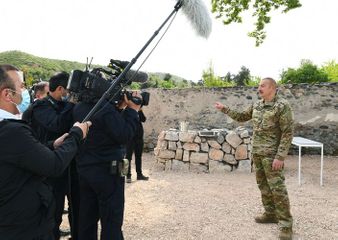 Президент Ильхам Алиев и первая леди Мехрибан Алиева побывали в Джабраильском и Зангиланском районах - ОБНОВЛЕНО