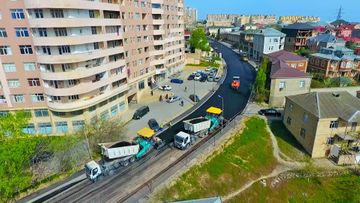 Xətai rayonunda iki əsas küçə təmir edilir - FOTO
