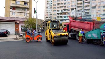 Xətai rayonunda iki əsas küçə təmir edilir - FOTO