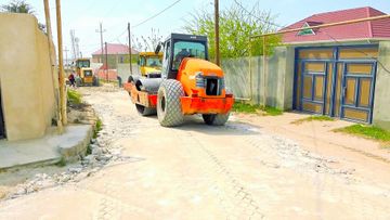 Xəzər rayonunda 16,3 km uzunluğunda küçə və yol təmir edilir - FOTO