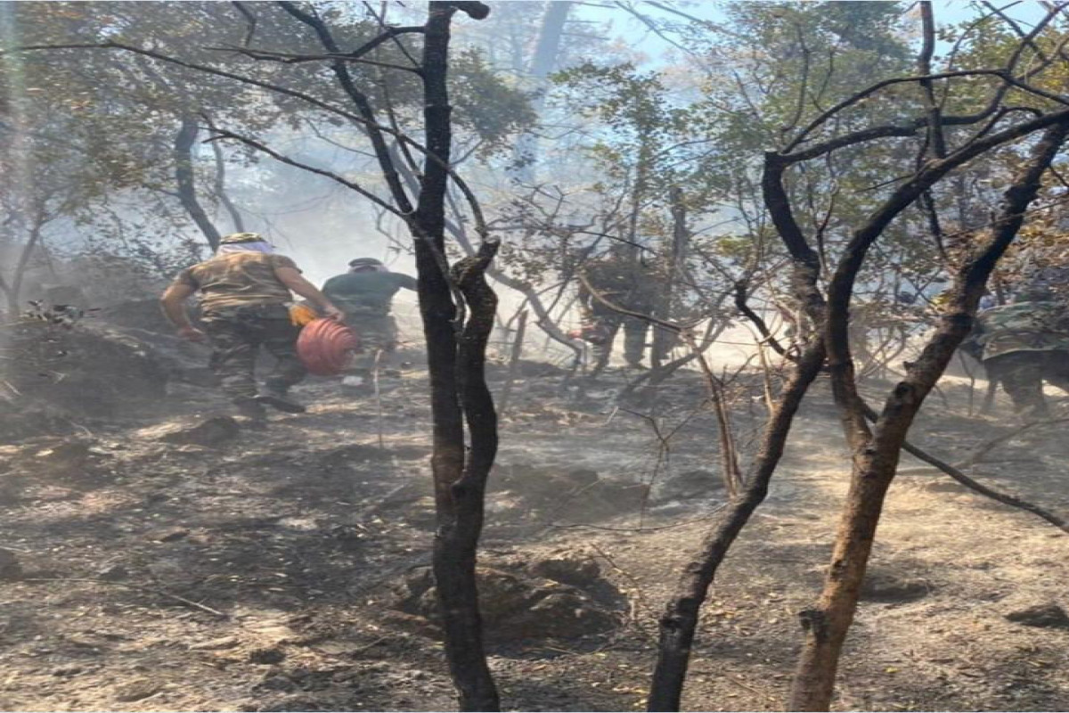 Azerbaijan MES's firefighters continue extinguishing wildfires in Turkey
