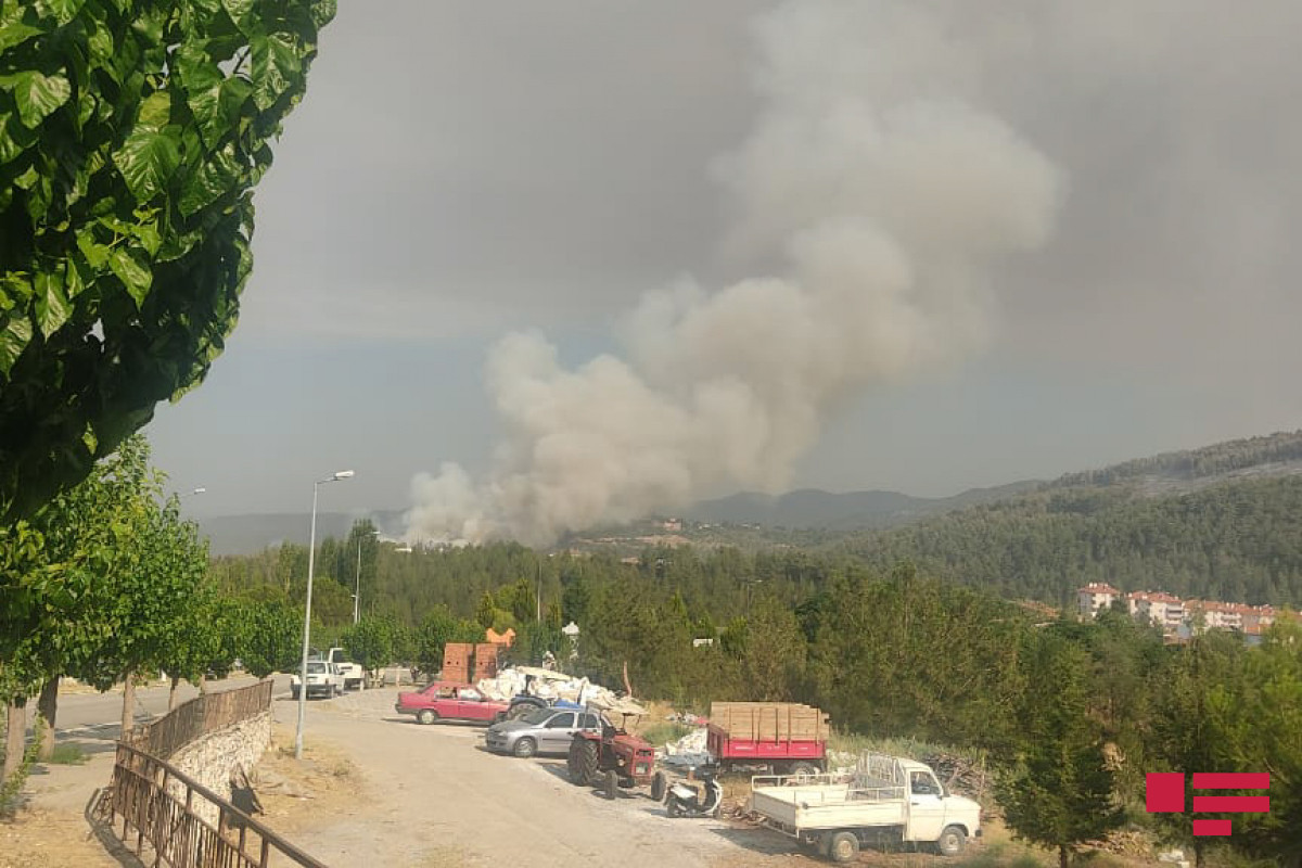 Fire broke out in Mughla