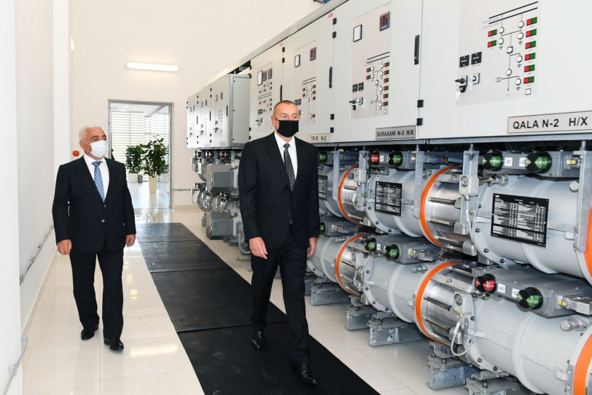 President Ilham Aliyev inaugurated newly renovated 110/35/6 kV “Surakhani” substation