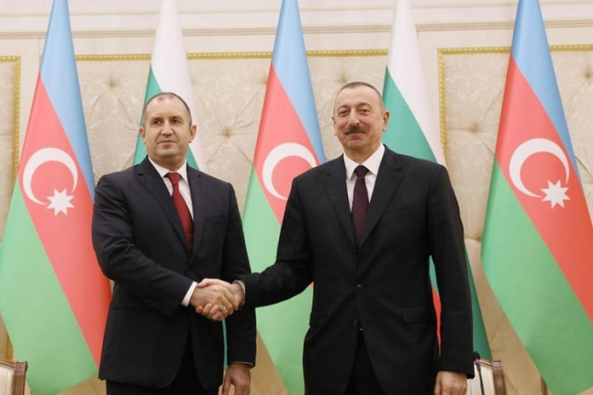 Bolqarıstan Prezidenti Rumen Radev və Azərbaycan Prezidenti İlham Əliyev
