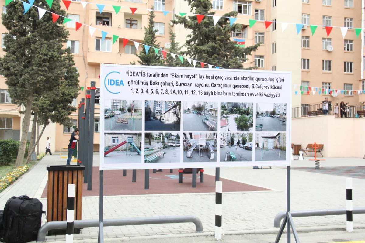 Paytaxtda abadlaşdırılan növbəti həyət sakinlərin istifadəsinə verilib
