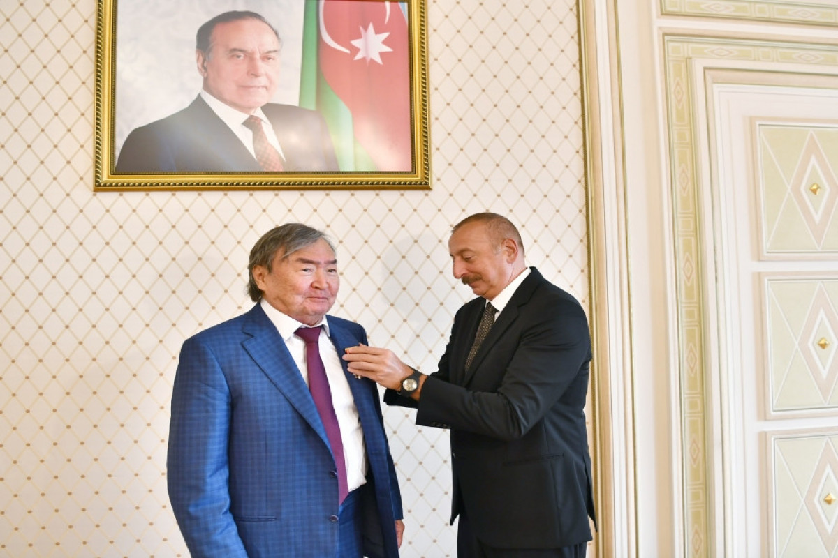 Prezident İlham Əliyev və Oljas Süleymenov