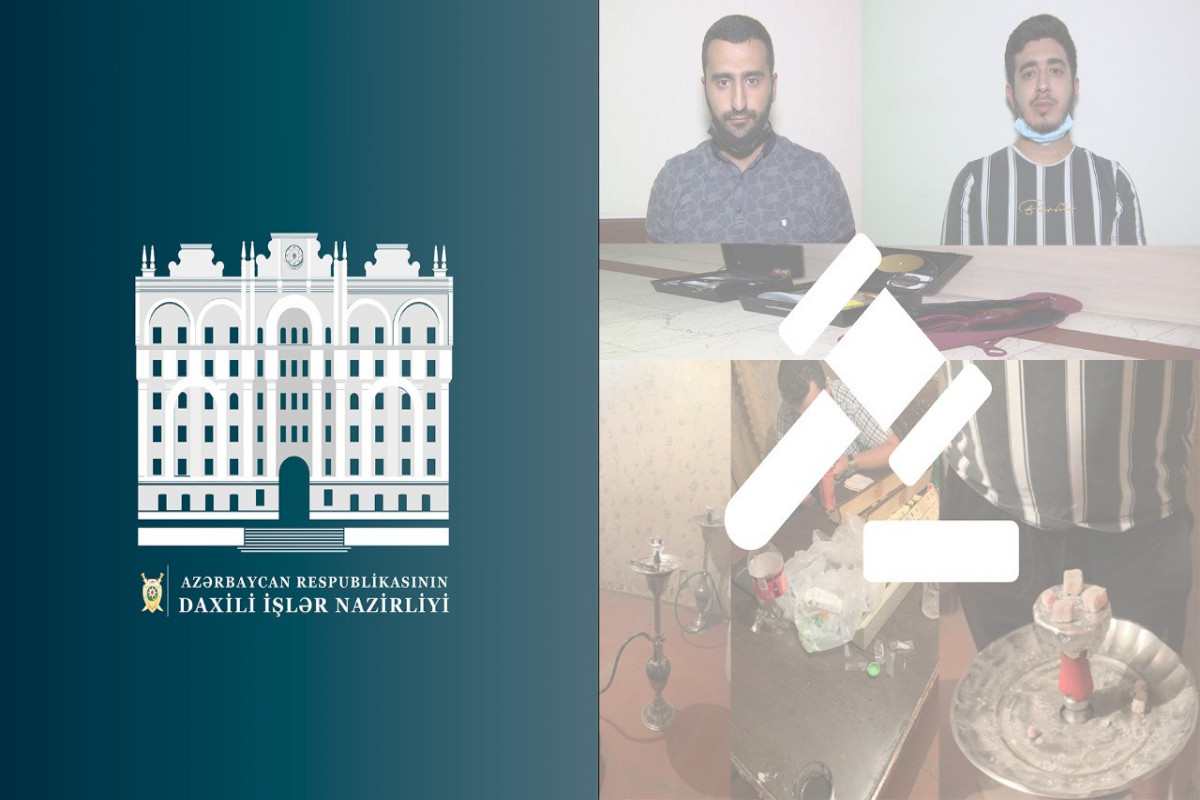 Nərimanov rayonunda onlayn yolla müştərilərə qəlyan təklif edən və yaşadığı evi qəlyanxanaya çevirən şəxslər saxlanılıb