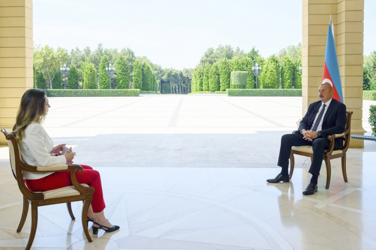 President Ilham Aliyev interviewed by CNN TURK TV