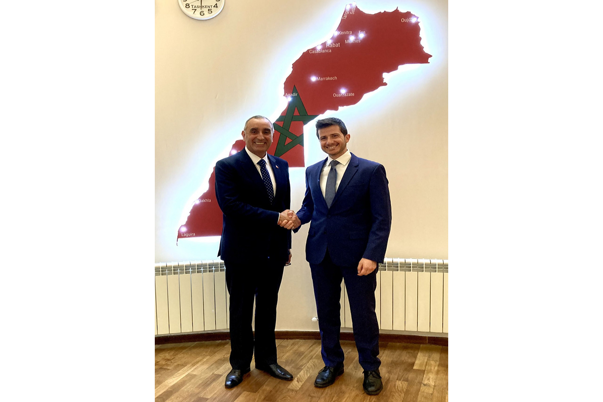 Israeli and Moroccan Ambassadors to Azerbaijan meet