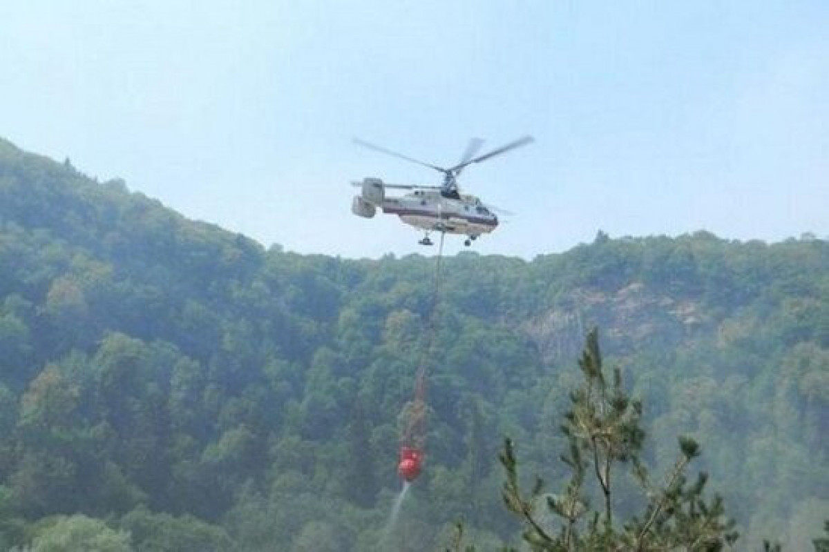 MES: Fire in mountainous area in Oguz extinguished