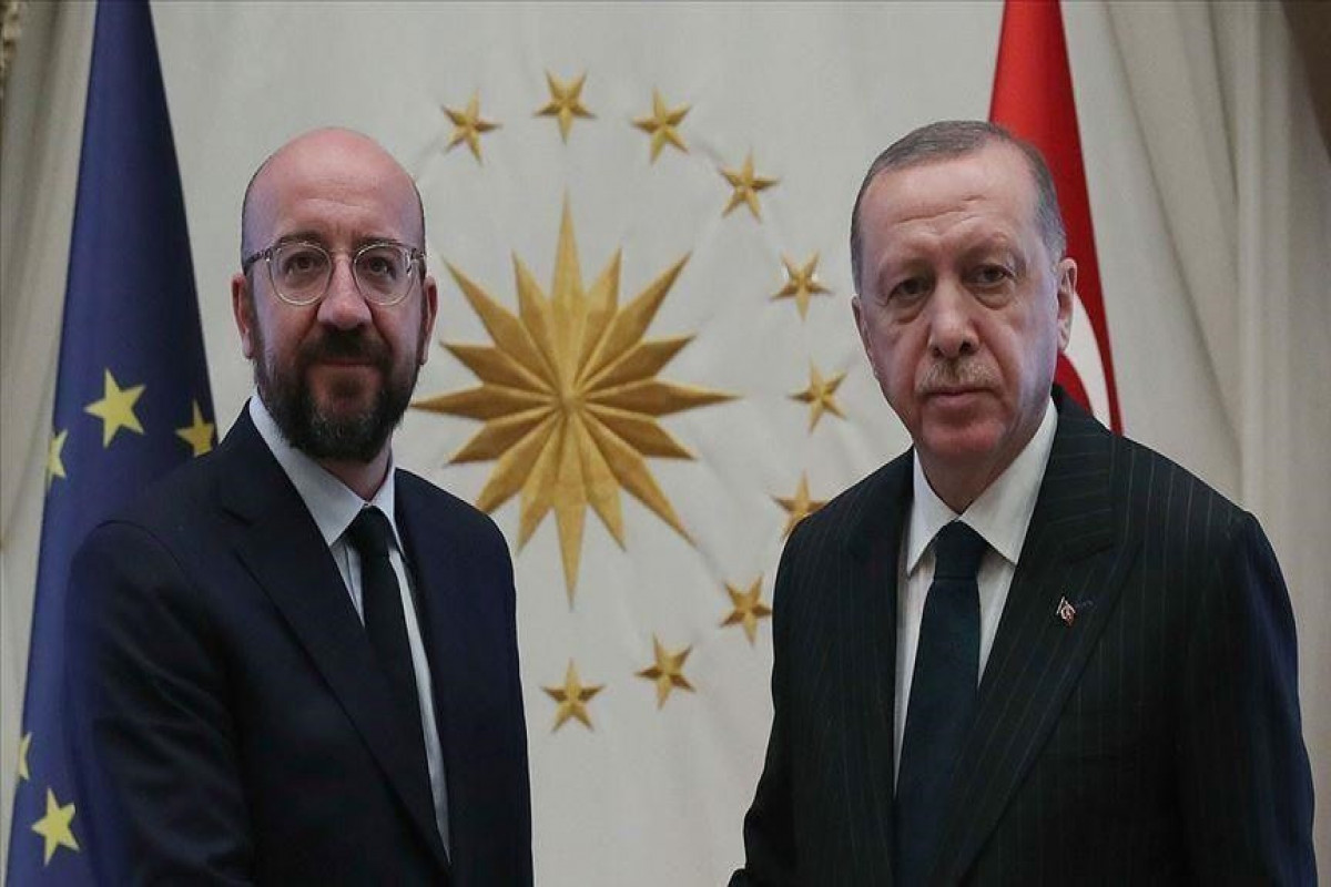 Recep Tayyip Erdogan and Charles Michel