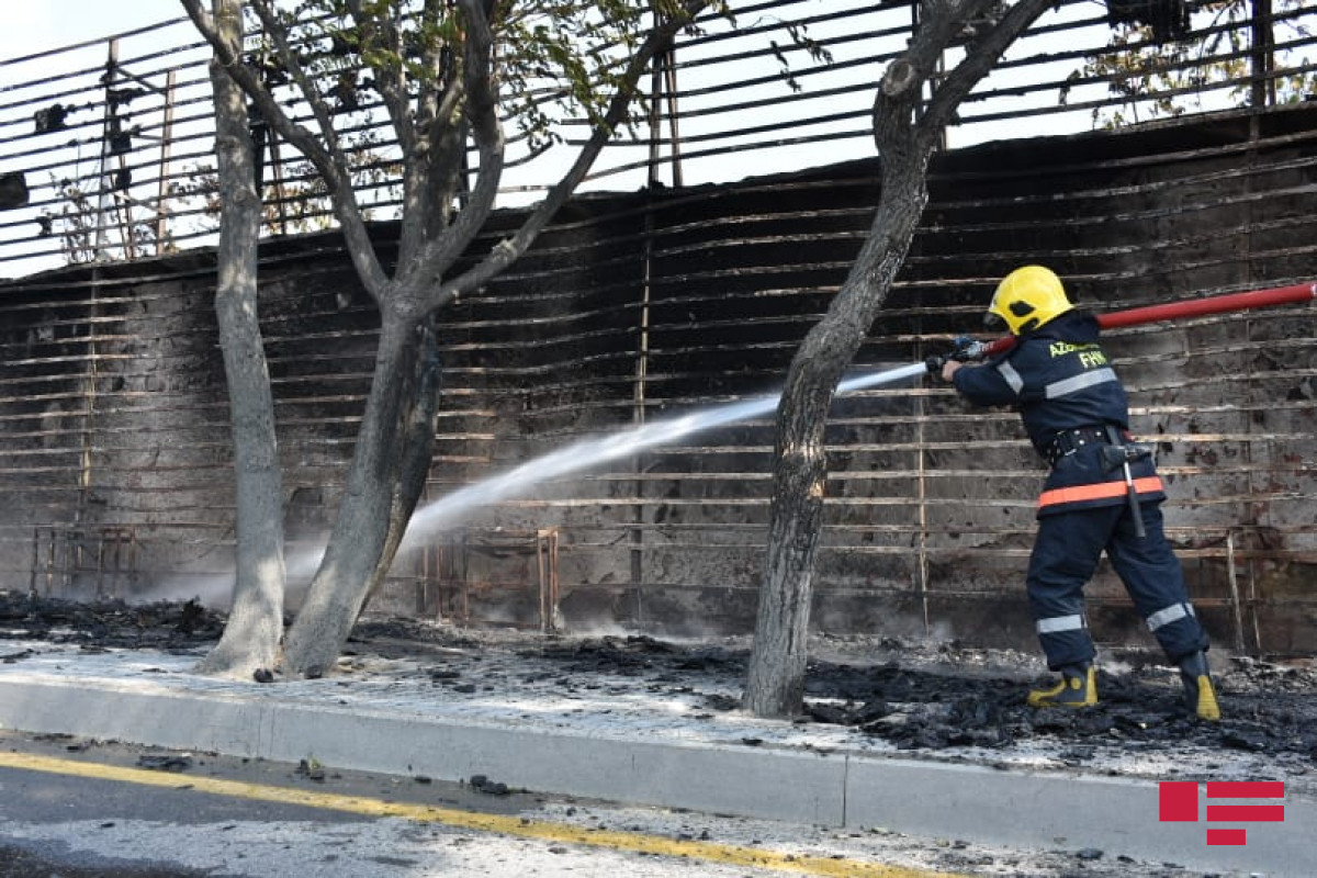 Strong fire, broken out in Heydar Aliyev Avenue of Baku, extinguished-UPDATED-1 -VIDEO -PHOTO 
